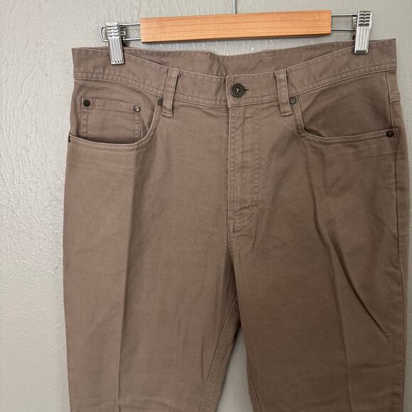 GENTEAL Brown Chino Pants Size 32x30 Casual comfort everyday - Picture 2 of 7